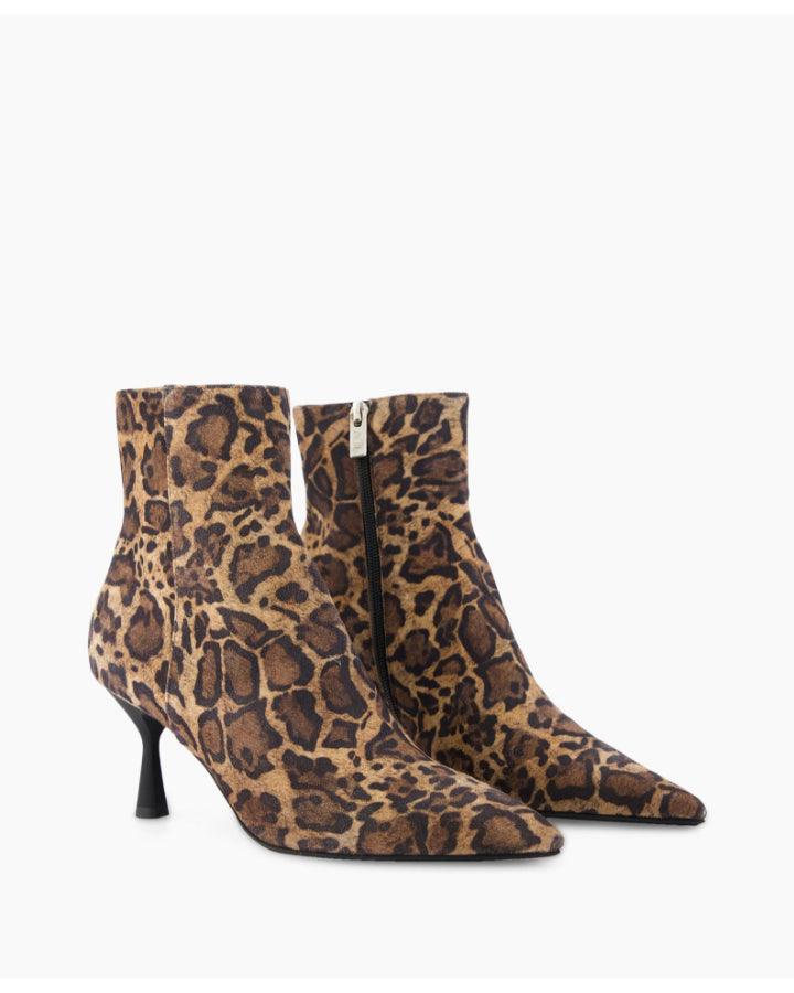 Ide Animal Print Bootie BLU S