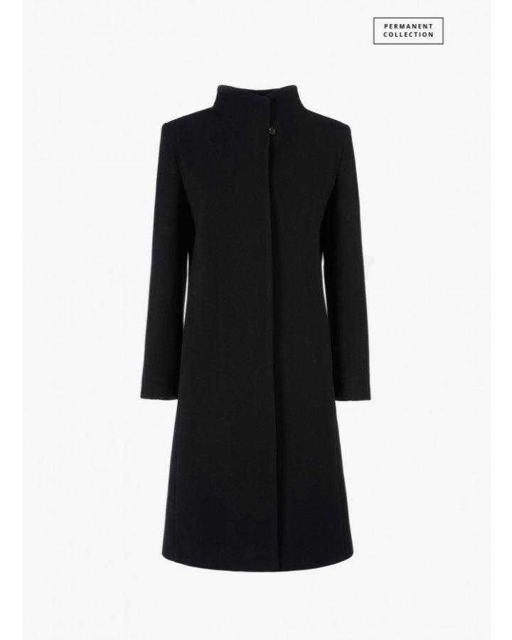 Wool Cashmere Stand Collar Coat