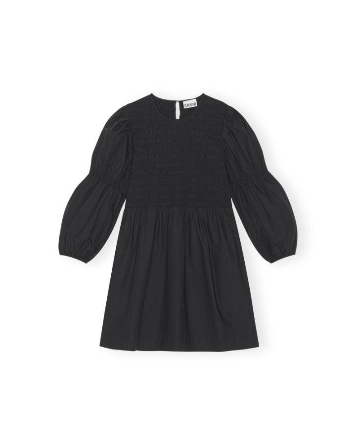 Ganni Cotton Poplin Smock Mini Dress Blus