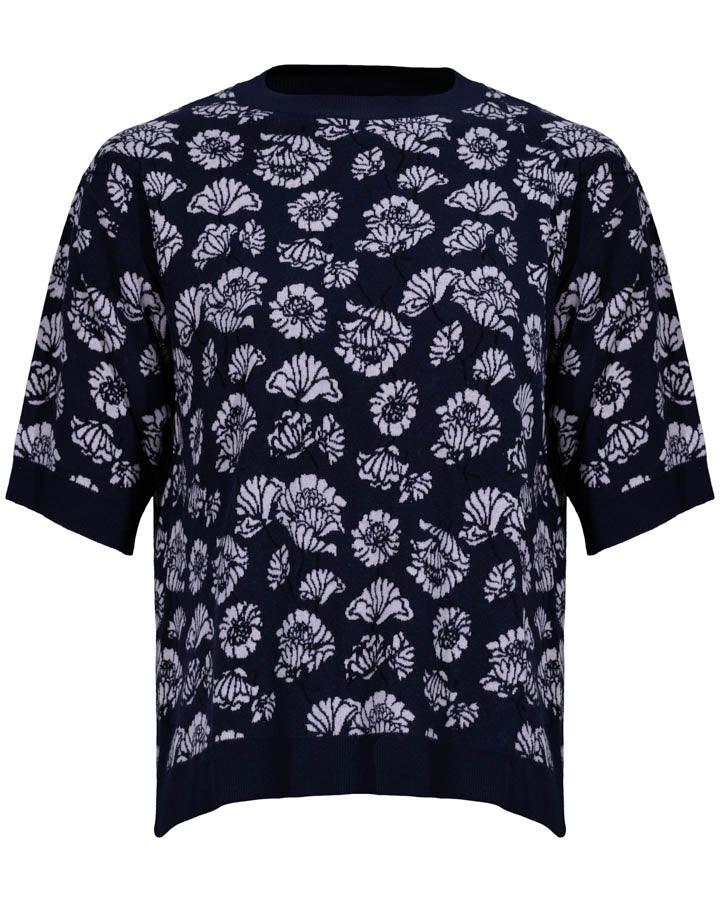 Max Mara Zufolo Floral Knit Top – BLU'S