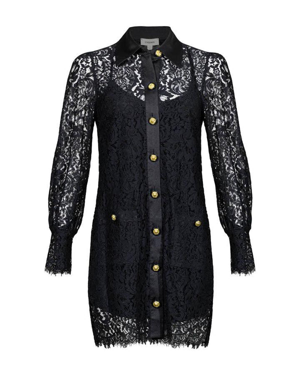 L'Agence Sakura Lace Shift Dress