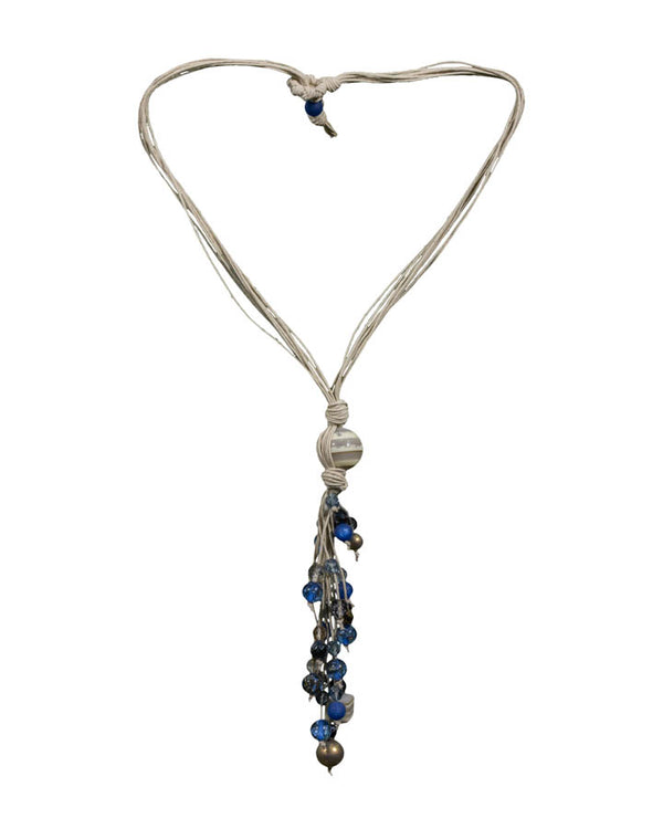 Hubert Gasser Blue Dangles Necklace