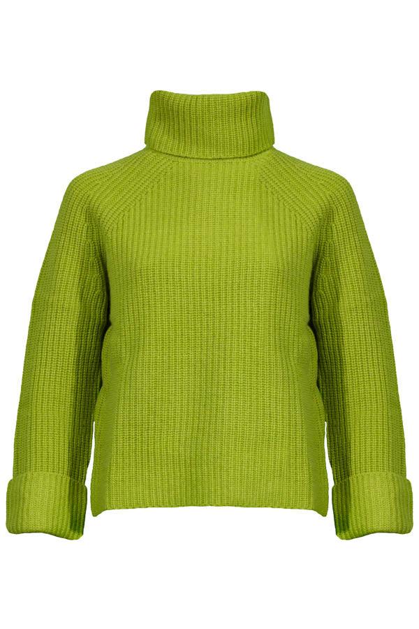 Kinross Cashmere Luxe Rib Knit Turtleneck