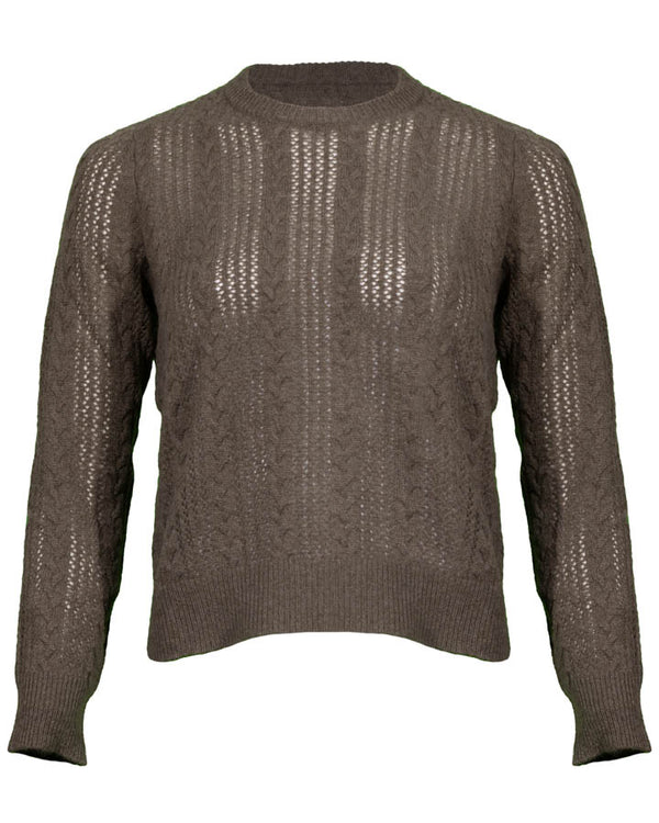 Purotatto Cashmere Cable Knit Pullover