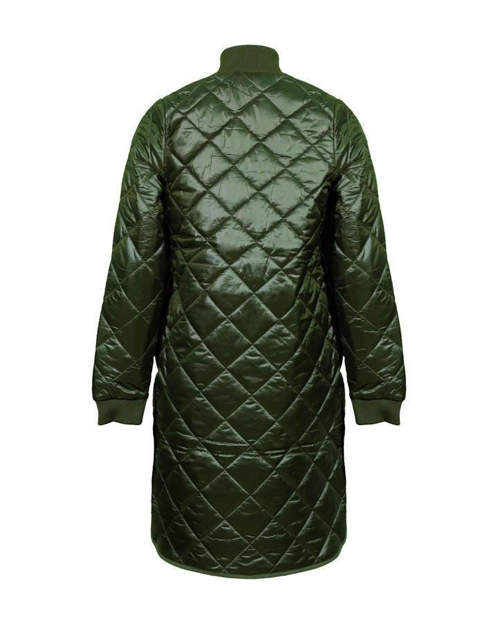 Ilse Jacobsen Quilt Jacket Pearl IJ Deep Olive 44