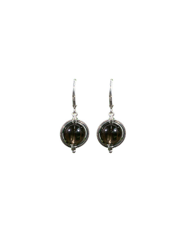 Karyn Chopik Smokey Topaz Drop Earrings