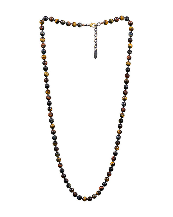 Karyn Chopik Tigers Eye Bead Necklace