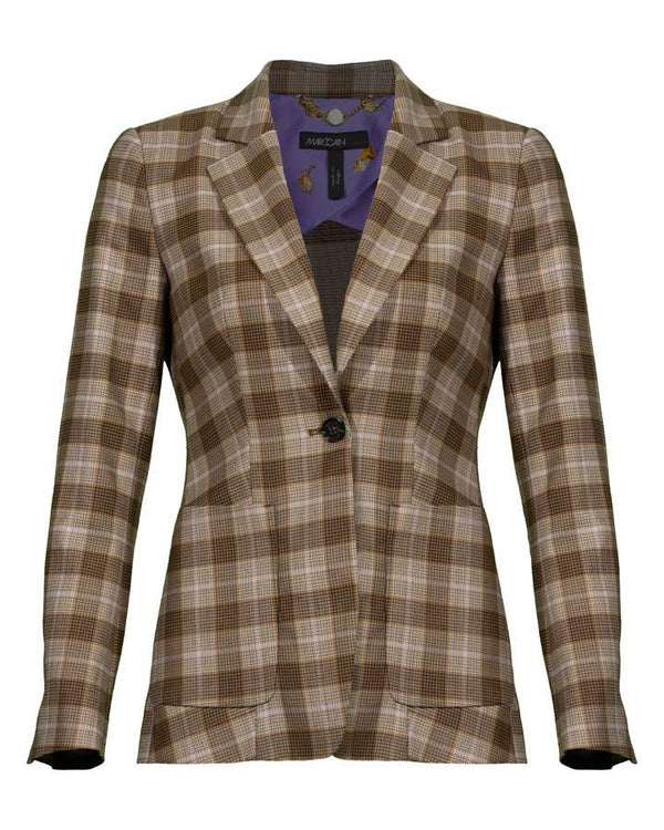 Marc Cain Check Plaid Blazer