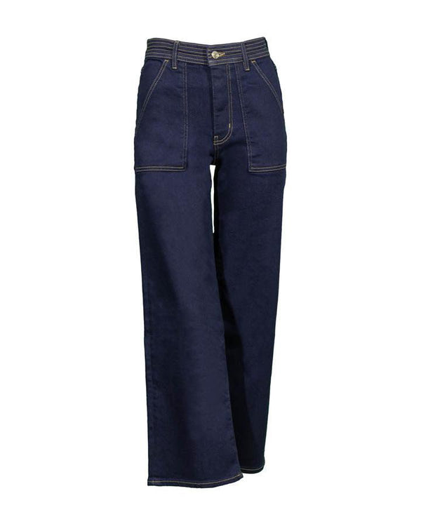 Frame Trapunto Straight Leg Jeans