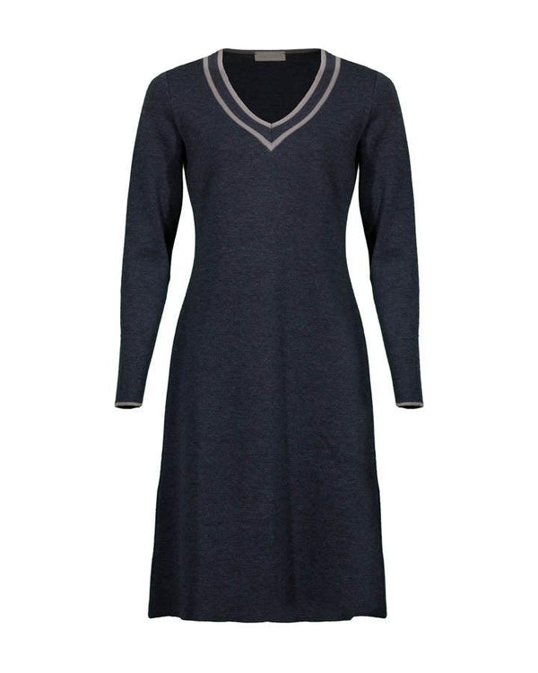 Purotatto V-Neck Knit Dress