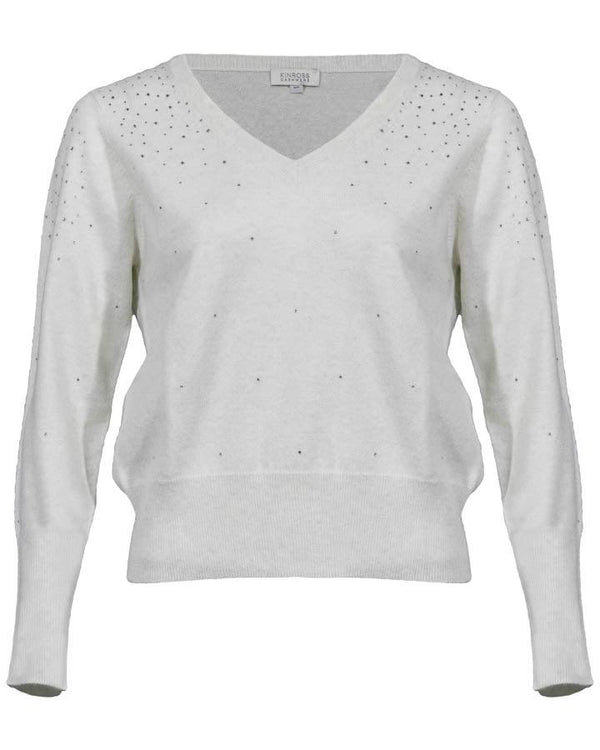 Kinross Crystal Vee Pullover