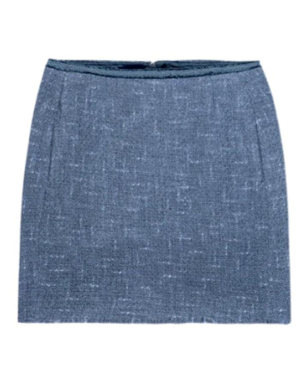 Luisa Cerano Tweed Pencil Mini Skirt