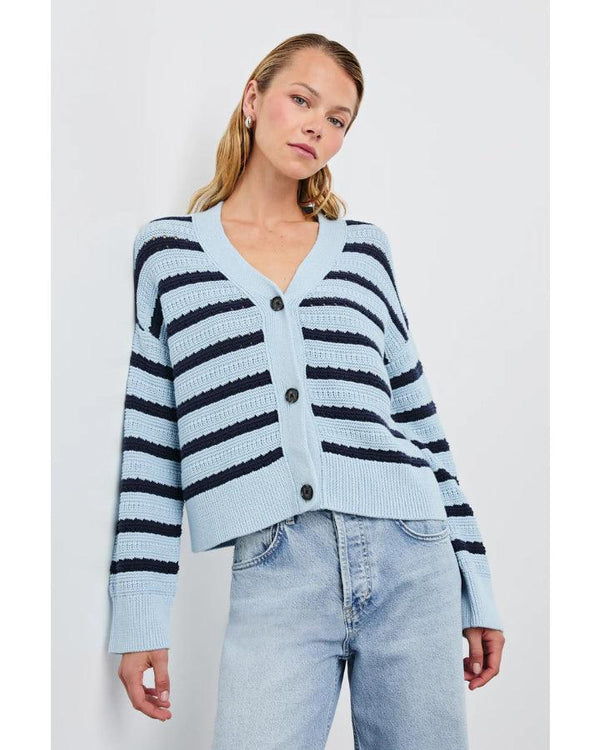 Rails Geneva Navy Stripe Cardigan