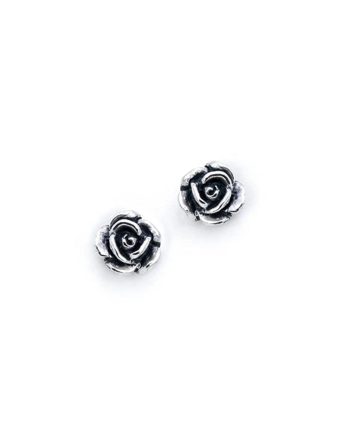 Bloodline Design Rose Stud Earrings