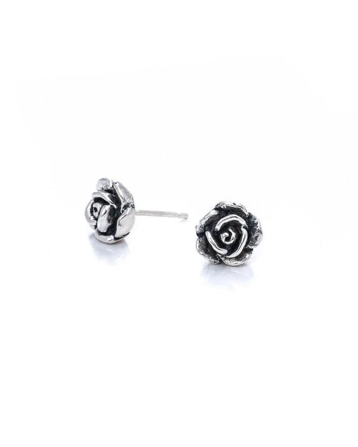 Bloodline Design Rose Stud Earrings