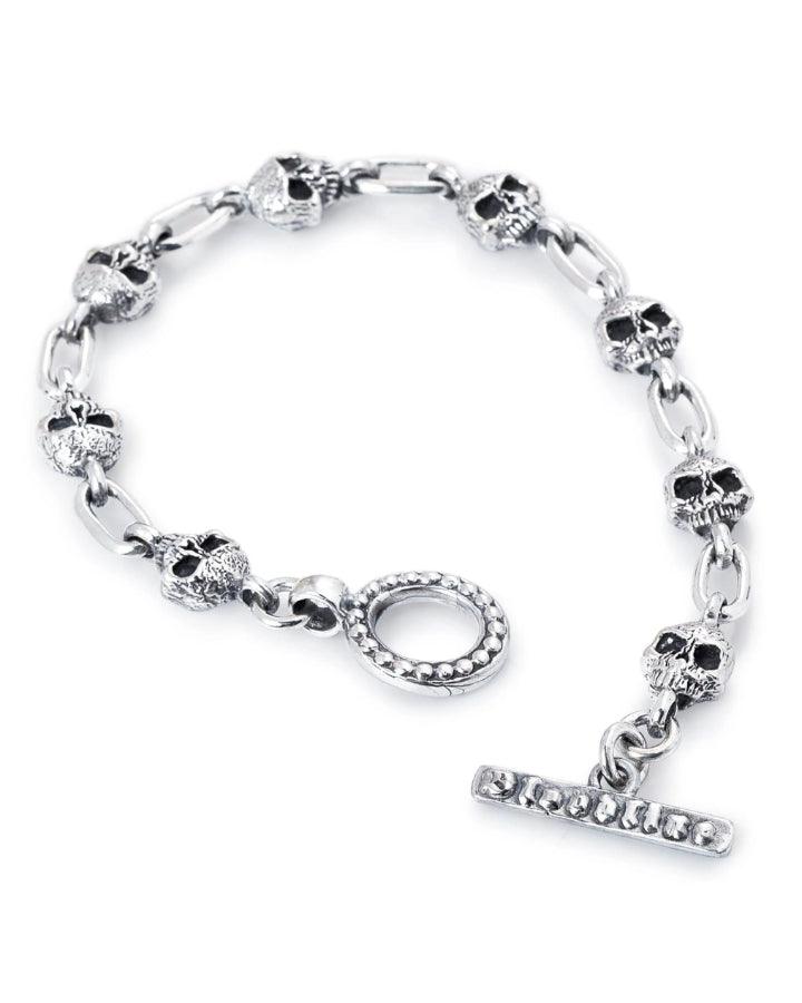 Bloodline Design Skull Link Bracelet