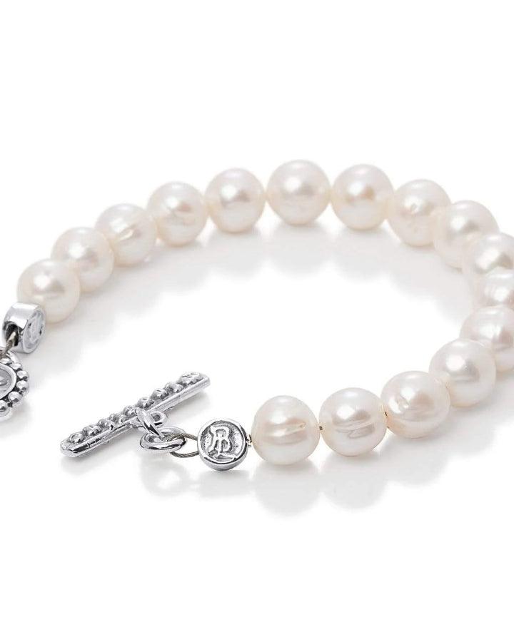 Bloodline Design White Pearl Bracelet