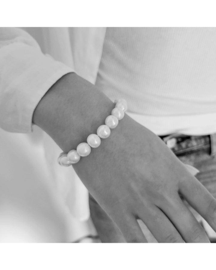 Bloodline Design White Pearl Bracelet