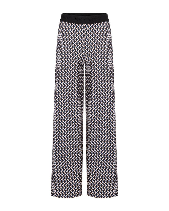 Cambio Allison Graphic Horsebit Print Pant