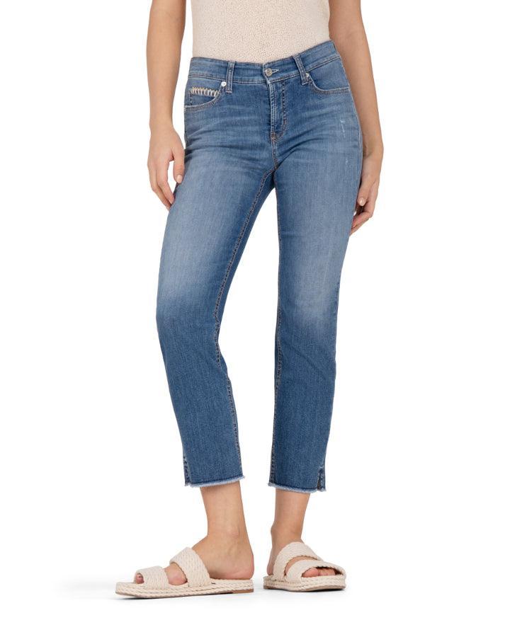 Cambio Piper Slim Fit Cropped Jeans