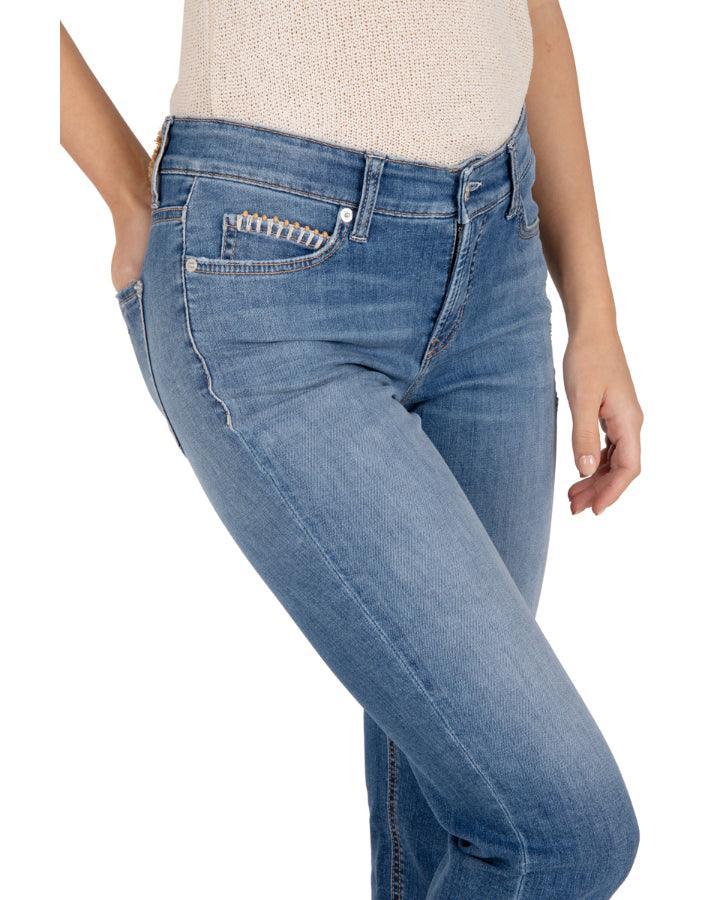 Cambio Piper Slim Fit Cropped Jeans