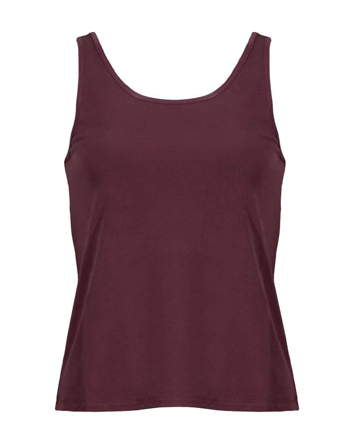 Eileen Fisher Stretch Silk Jersey Scoop Neck Tank