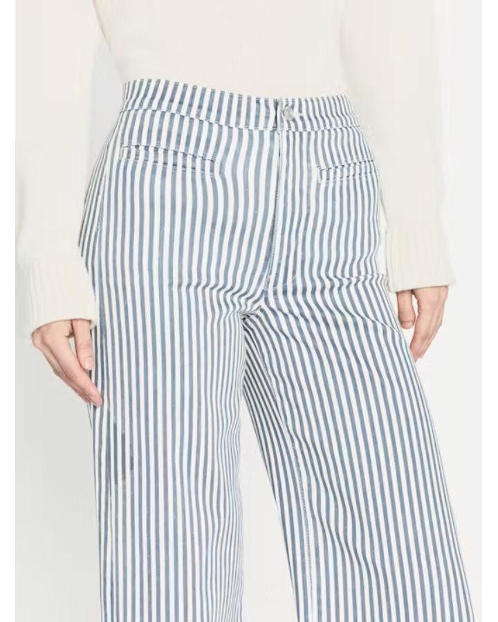 Frame Tailored Nautical Striped Trouser