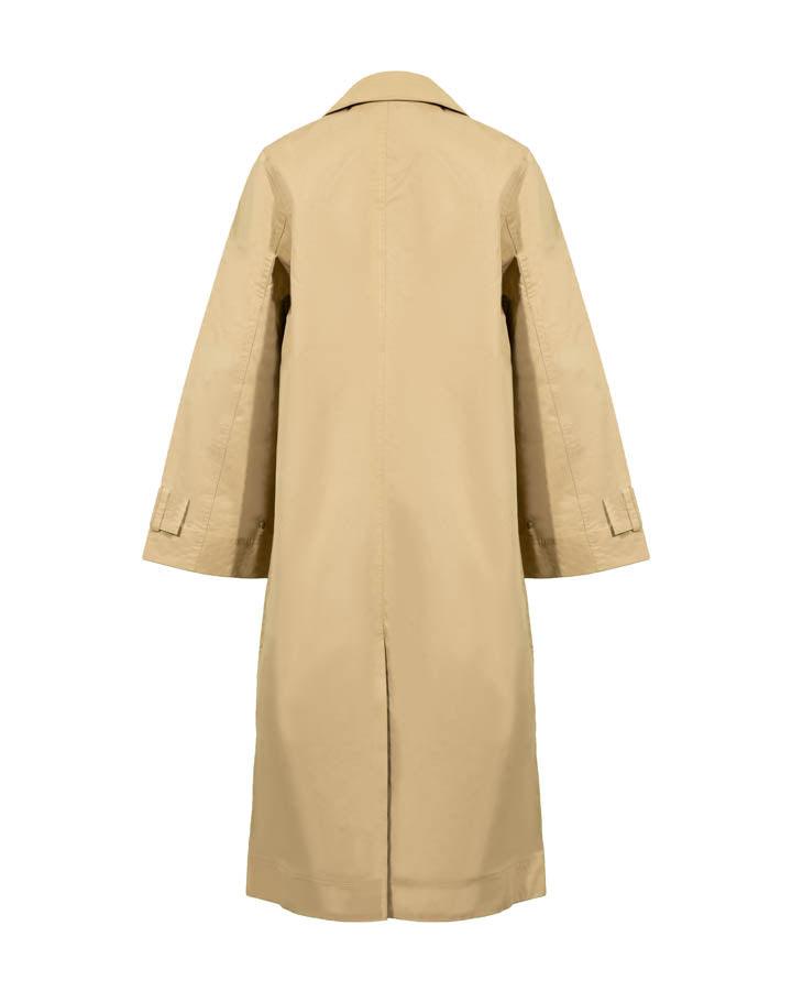 Ganni Twill Buckle Coat