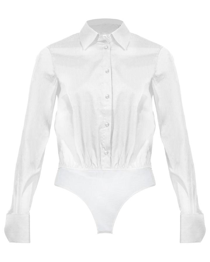 Hugo Boss Blaise Friday Body Suit Shirt White