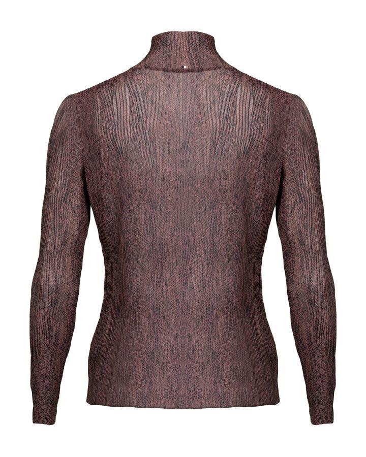 Hugo Boss Emata Snake Print Tulle Top