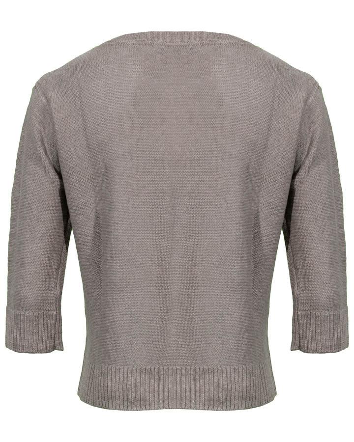 Kinross Cashmere Textured Easy Linen Pullover