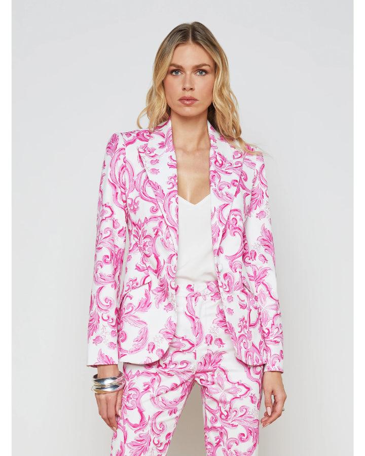 L'Agence Chamberlin Mediterranean Tile Blazer