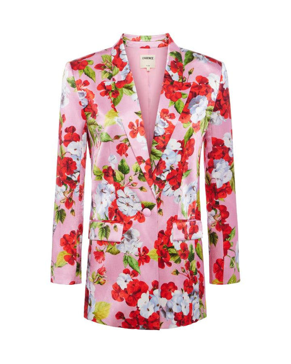 L'Agence Gwyneth Floral Boyfriend Blazer