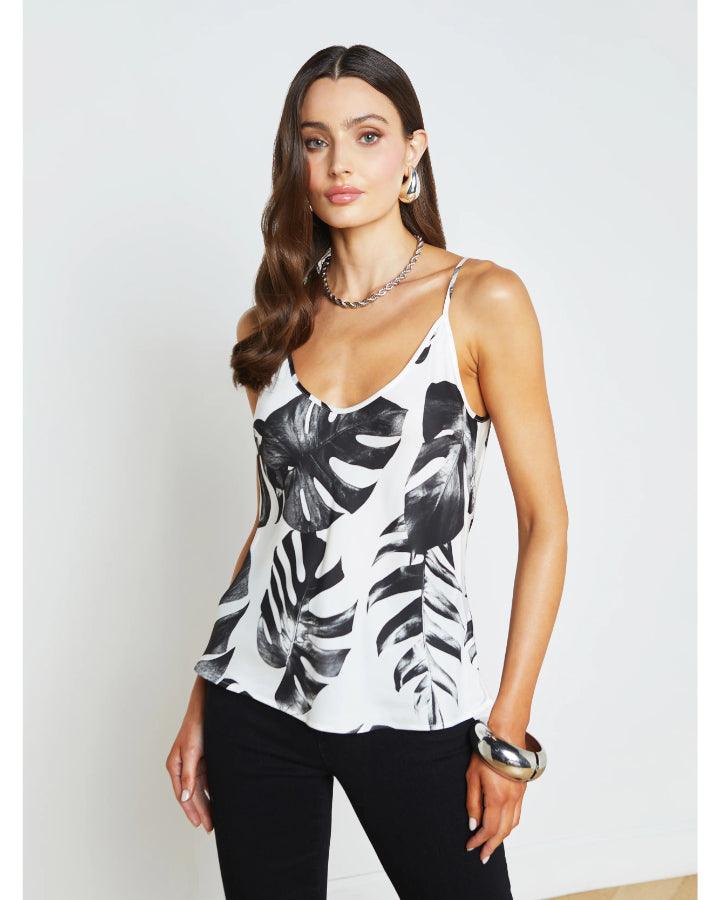 L'Agence Lexi Palm Leaves Camisole