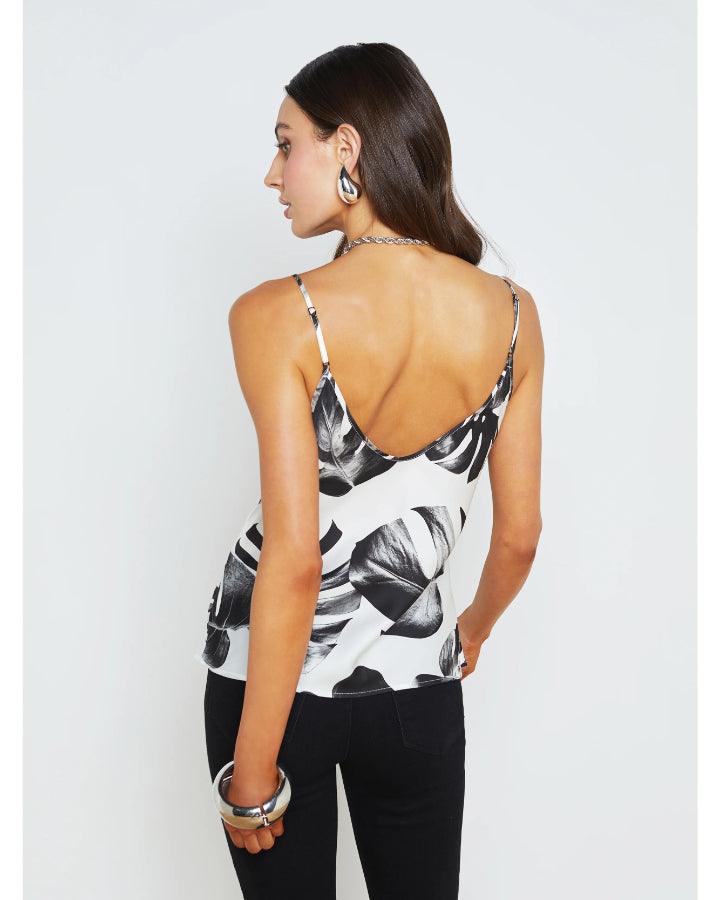 L'Agence Lexi Palm Leaves Camisole