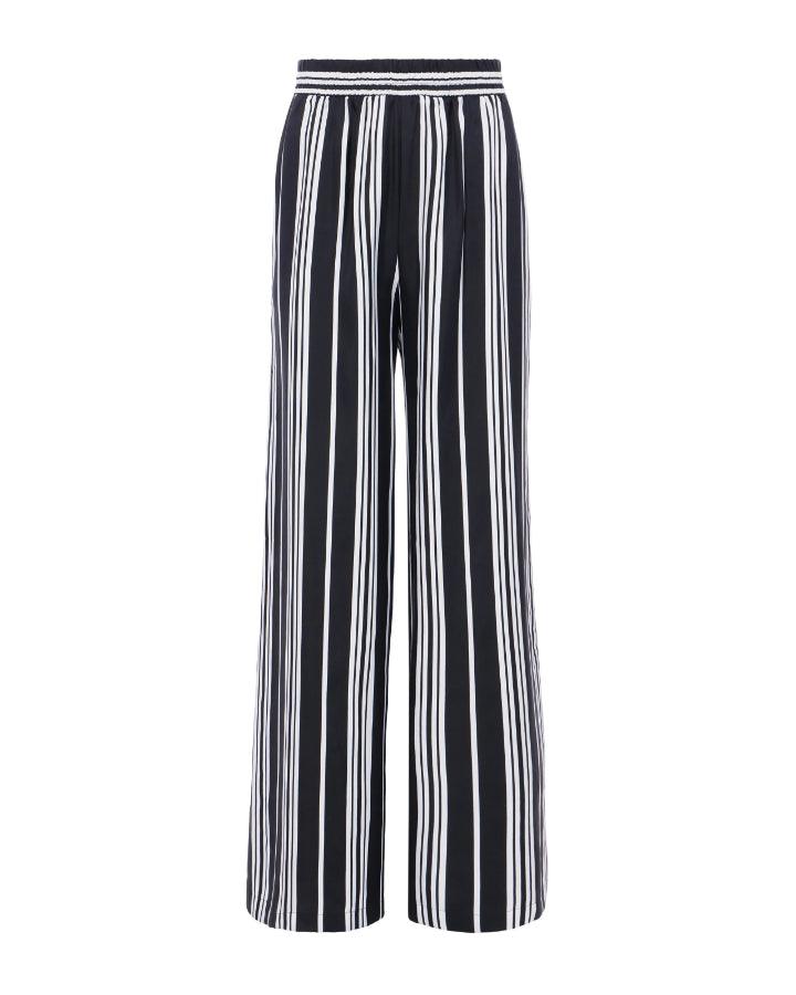 L'Agence Lillian Wide Leg Stripe Pant