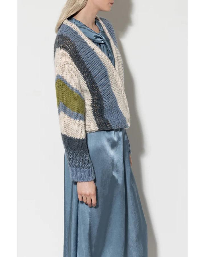 Luisa Cerano Fancy Stripe Cardigan