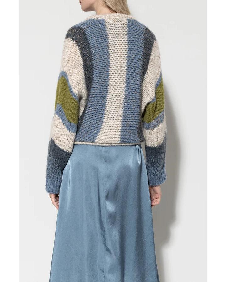 Luisa Cerano Fancy Stripe Cardigan