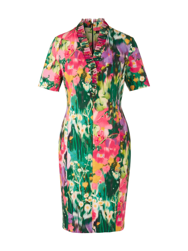 Marc Cain Eye Catching Floral Print Dress