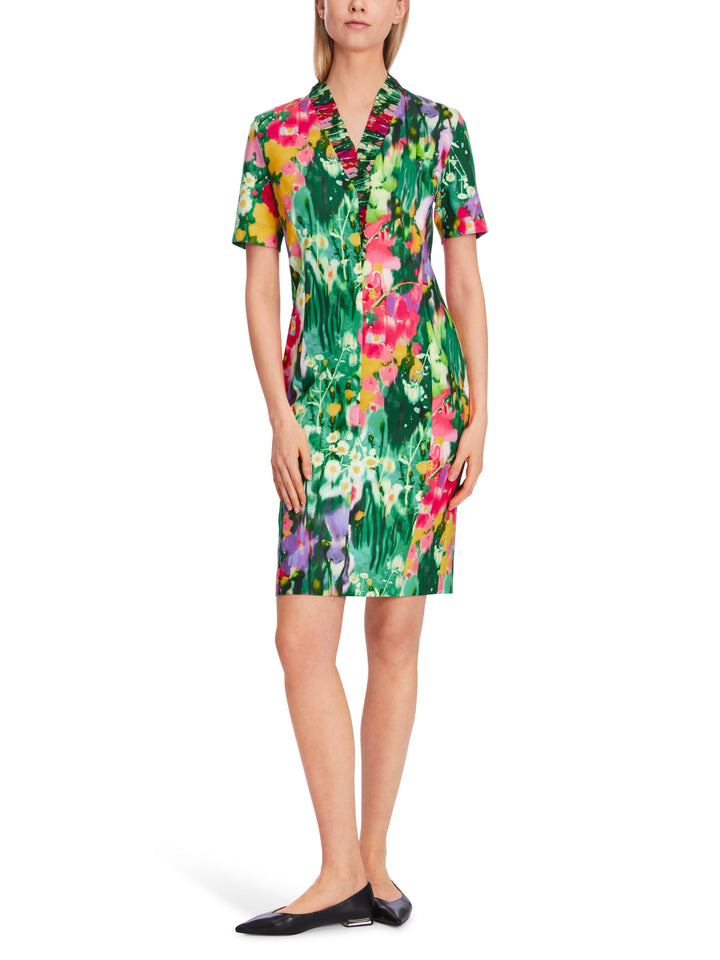 Marc Cain Eye Catching Floral Print Dress