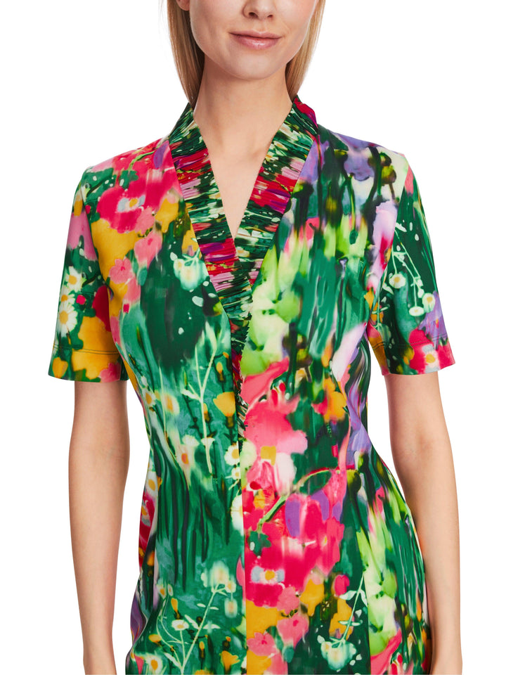 Marc Cain Eye Catching Floral Print Dress