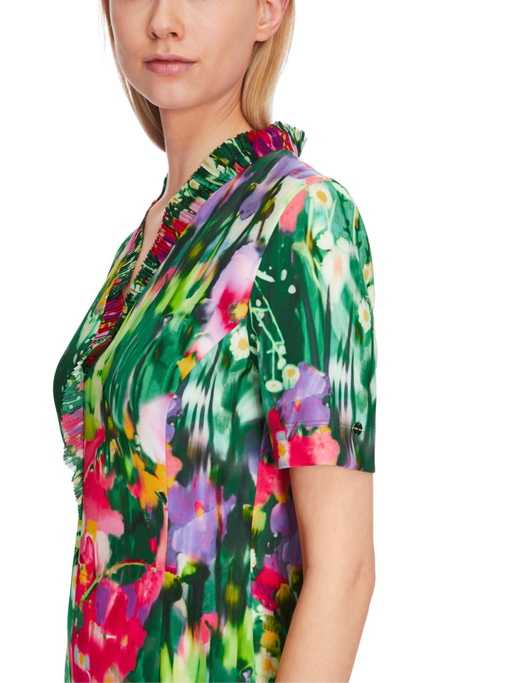 Marc Cain Eye Catching Floral Print Dress