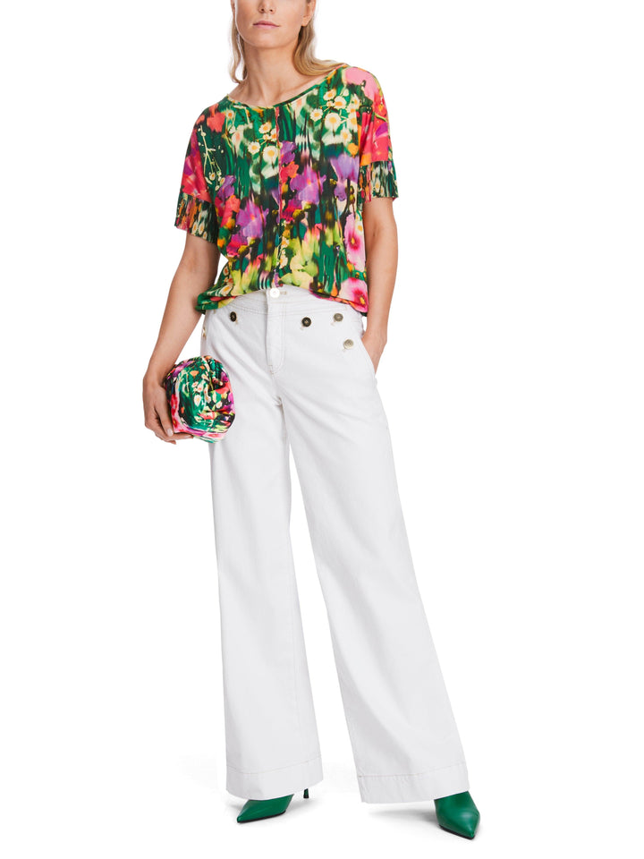 Marc Cain Vibrant Floral Print Tee