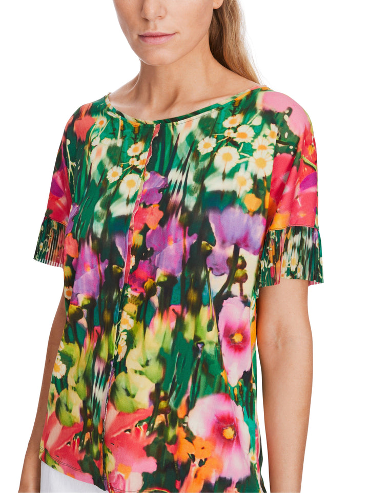 Marc Cain Vibrant Floral Print Tee