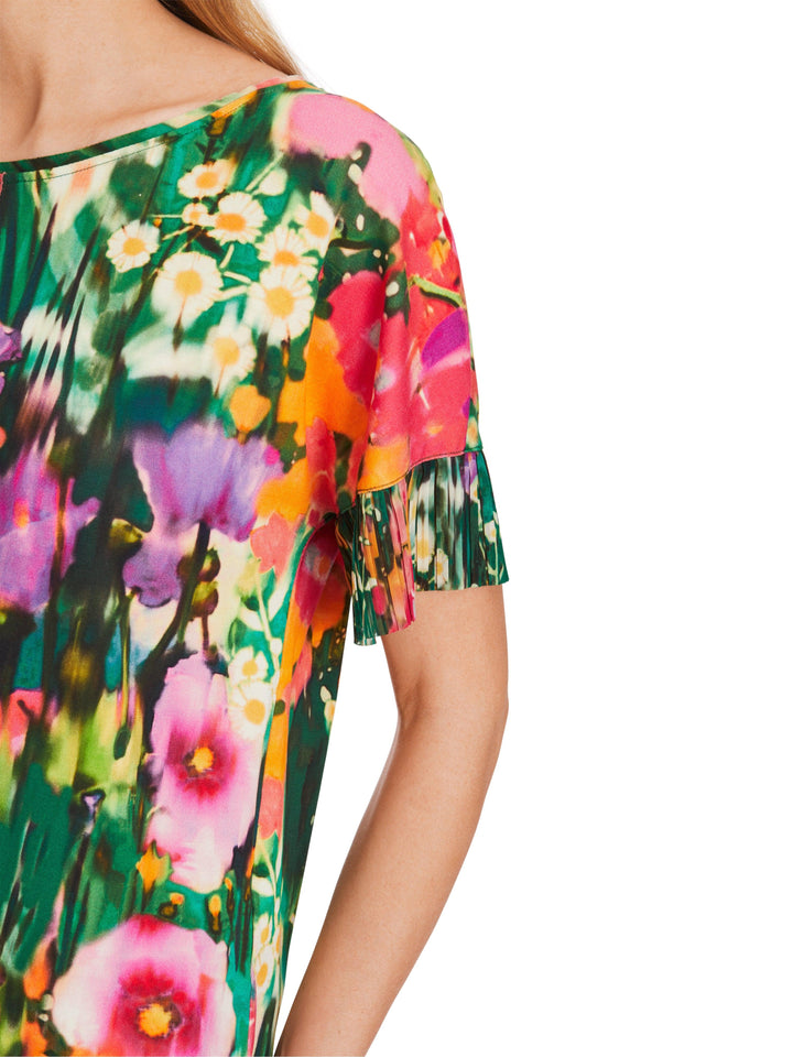 Marc Cain Vibrant Floral Print Tee