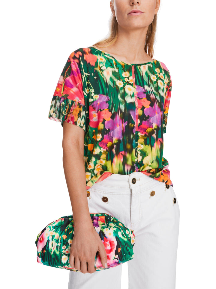 Marc Cain Vibrant Floral Print Tee