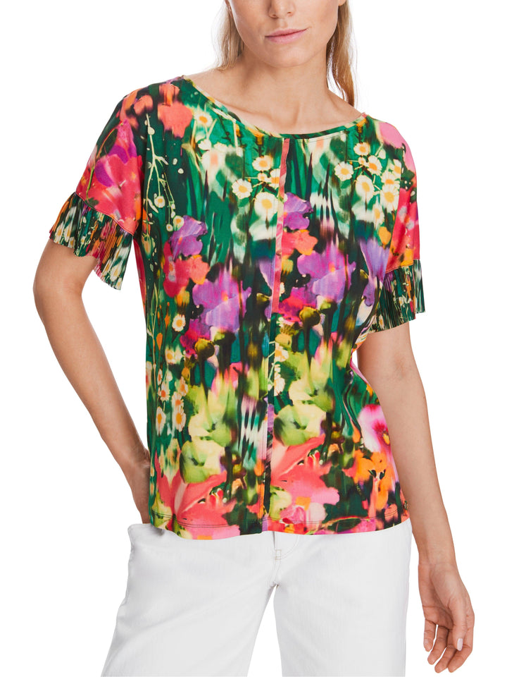 Marc Cain Vibrant Floral Print Tee