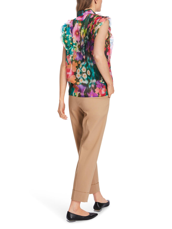 Marc Cain Vibrant Floral Sleeveless Blouse