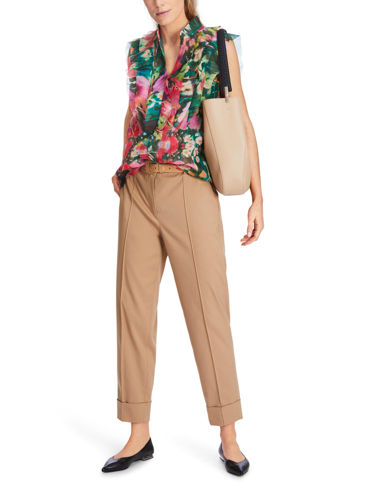 Marc Cain Vibrant Floral Sleeveless Blouse