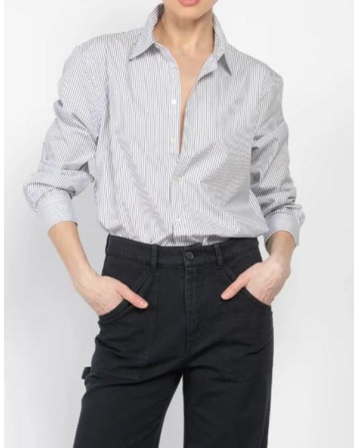 Nili Lotan Raphael Thin Stripe Shirt